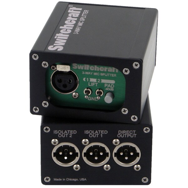 Main product image for Switchcraft RMAS1 1 to 3 Mic Splitter 245-5310
